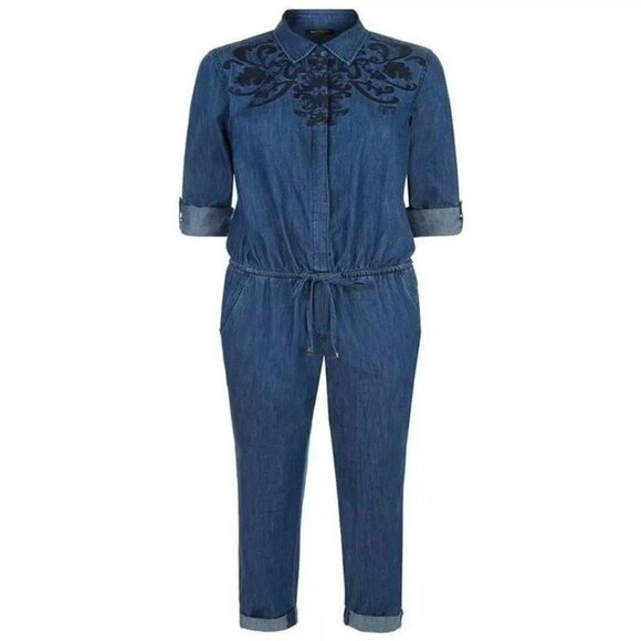 Juicy Couture Blue Denim Jumpsuit - Picture 1 of 3
